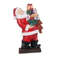thumbnail image 2 of Figuras navideñas de Papá Noel de resina, estatua de Papá Noel, figura artesanal de Papá Noel para Estilo B, 2 of 9