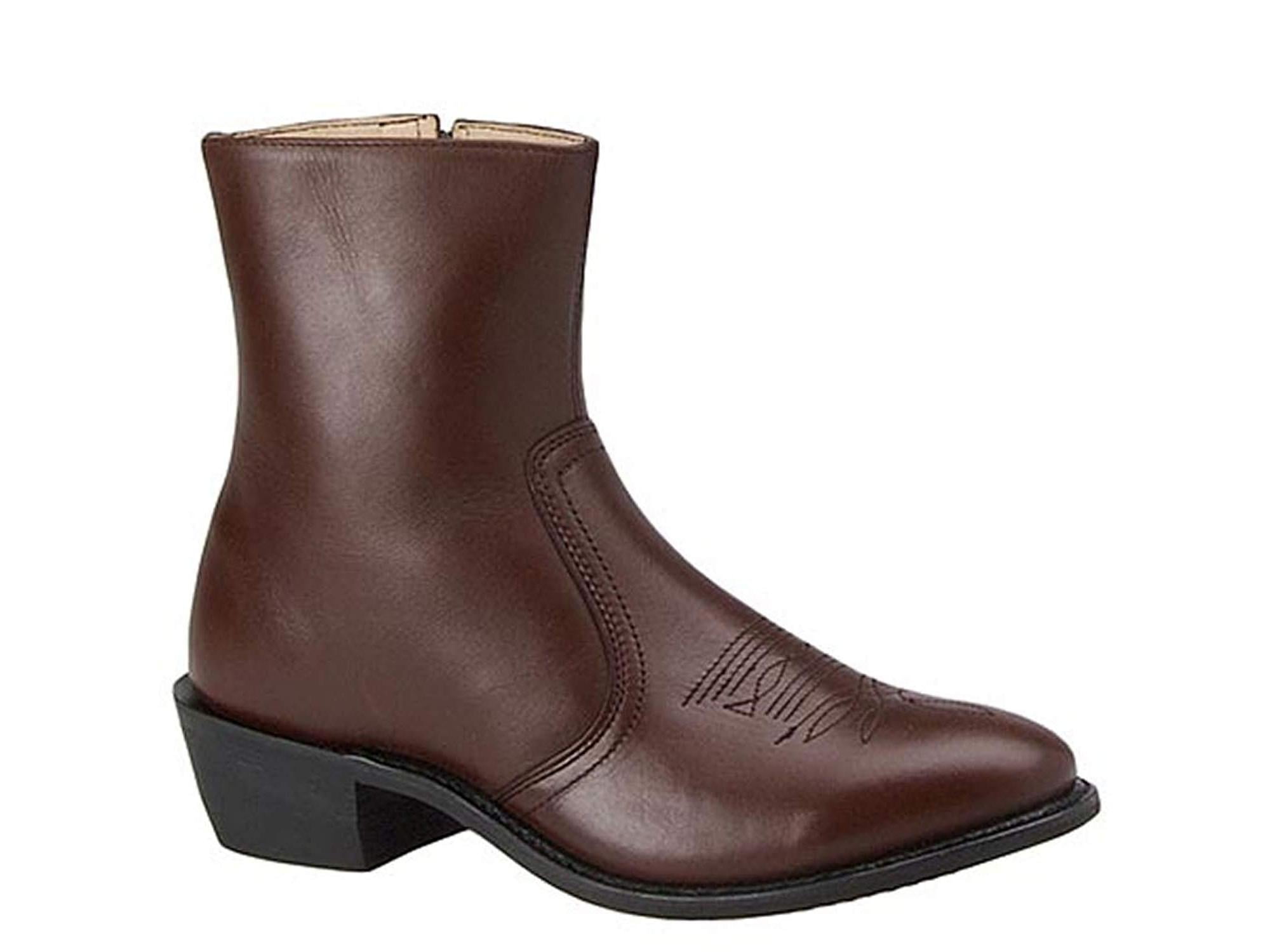 Leather Classics Leather Classics Mens Western Leather Almond Toe