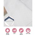 thumbnail image 6 of Navy Blue Geometric Kitchen Dish Towels for Drying Dishes Set of 2, Modern Pure Color Abstract Striped Waffle Weave Microfiber Hand Tea Bathroom Towels Quick Dry & Absorbent Towel 15.7x23.6, 6 of 7