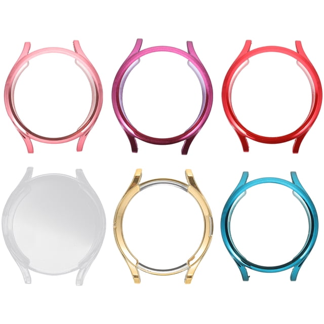 Miangastore watch case protector Galaxy Watch4 Case TPU Red Watch Protector Full Cover 6Pcs