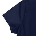 thumbnail image 4 of Dresses for Women, Women's A-Line Midi Dress, Short Sleeve Round Neck Button Front Casual Work Dress with Pockets for Summer, 4 of 5