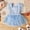 Blue, variant on Dpytoraw Infant Girls Fly Sleeve Cartoon Romper Newborn Bodysuits Dress Baby Girl Bodysuits Size 9-12 Months