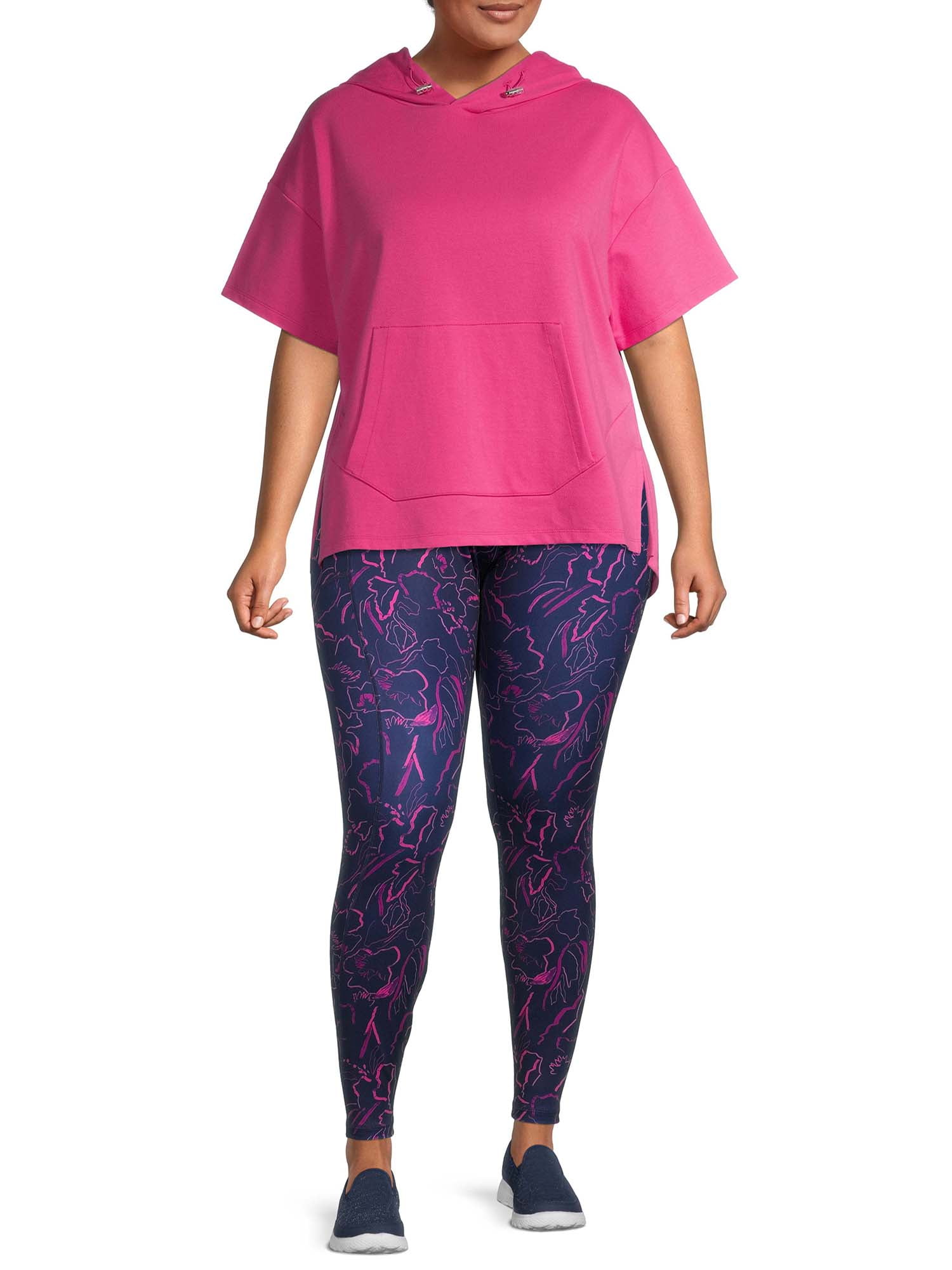 Avia Women's Plus Size Printed Active Leggings, 28"