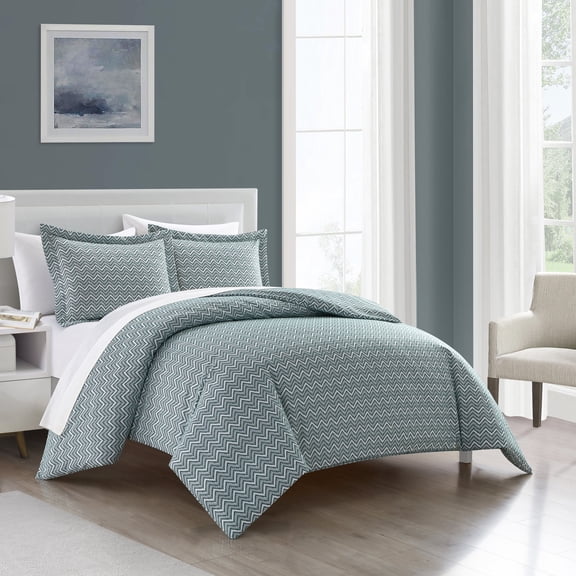 Blaine 2 or 3 Piece Duvet Cover Set Contemporary Two Tone Striped