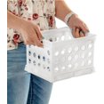thumbnail image 3 of Crate, Stackable Plastic Storage Bin with Handles, , 24-Pack, 3 of 8