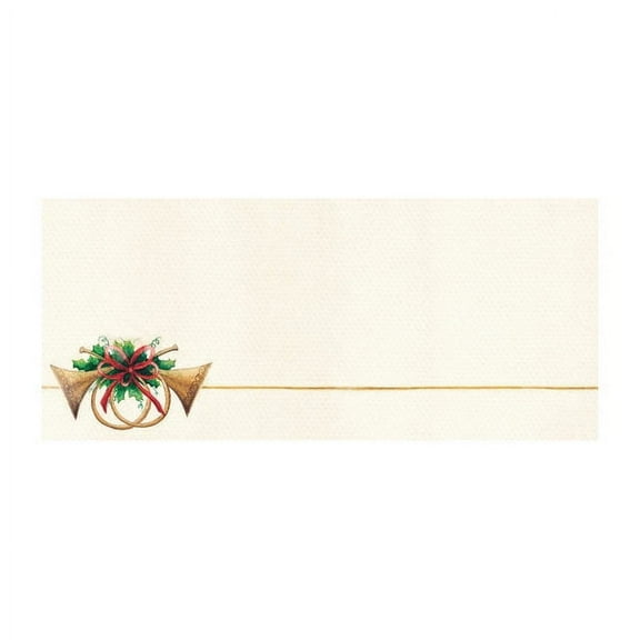 Great Papers!® Holiday Envelopes, #10, Gummed Seal, Antique Horns, Pack Of 40
