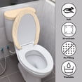 thumbnail image 4 of HELLHERO Soft Elastic Bottom Toilet Seat Cover Set, Polyester, Elastic Installation Toilet Protector Cover, Adjustable, Machine Washable, 4 of 8