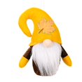 thumbnail image 1 of Gnomo de otoño de peluche, adorno hecho a mano, gnomo escandinavo de otoño con sombrero de hoja para decoración del hogar, 1 of 2