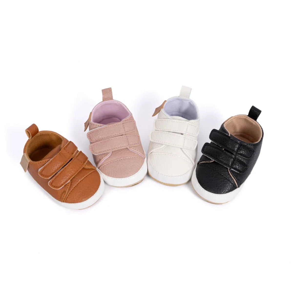 Meckior Baby Boys Girls Shoes High-Top Ankle Sneakers Toddler Soft Rubber Sole Infant Crib Shoes 0-18 Months
