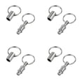 thumbnail image 2 of 4 Pack Quick Release Keychain Detachable Pull Apart Keychain Dual Pull Apart Key Chain Detachable Key Ring Quick Release Keychain Clip Detachable Keychain Quick Release Key Ring Metal Safety Keychain, 2 of 5