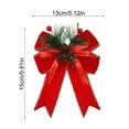 thumbnail image 2 of BNNG 6 Pcs Christmas Bows with Pine Cones Pine Needles Xmas Buffalo Plaid Bows Black White Plaid Ribbon Christmas Tree Wreath Decoration for Xmas Parties Indoor Outdoor Crafts DIY Decor, 2 of 8