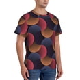 thumbnail image 5 of Rocae Circular Stripes for Men's Moisture-Wicking Crew Tee - T-Shirt for Sports, Outdoor Activities, and Casual WearMedium, 5 of 9