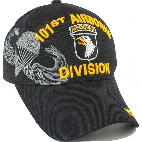 US Military 101st Airborne Division Black Baseball Cap Hat