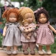 thumbnail image 2 of HLONK 12” Waldorf Dolls Handmade Rag Doll - Personalized Collectors Plush Doll for Kids Birthday Present Vintage Crocheted Doll Toys with Beautiful Present Box, 2 of 7