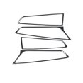 thumbnail image 3 of Pour Ford Edge 2015-2020 Poignée Intérieure en Acier au Carbone 4 Pcs, 3 of 4