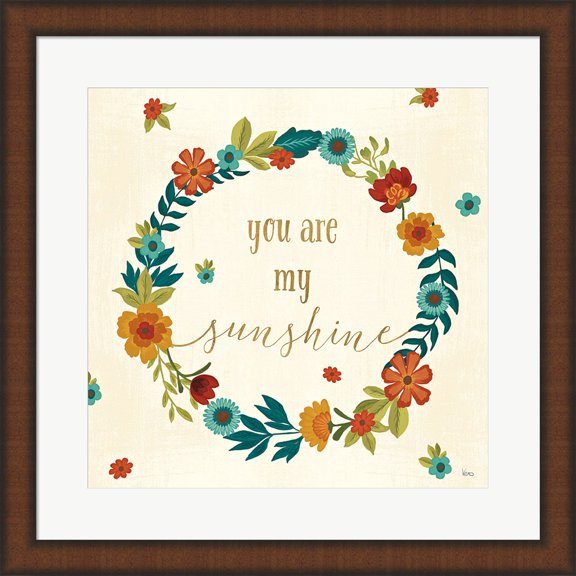 Flourish III by Veronique Charron, Framed Wall Art, 19.75W x 19.75H