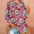thumbnail image 4 of jjayotai Christmas Ugly Sweaters for Women, Novelty 3D Cute Printed Long Sleeve Funny Sweatshirts Xmas Ladies Cute Tops Pullover Pink XL, 4 of 7