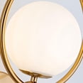 thumbnail image 6 of Globe Wall Light Modern Sconce Indoor White Glass Wall Lamp, Geometric Wall Lamps Headboard Lightning Fixtures for Bedroom Bedside Living Room Hallway Balcony, E27 Base, 6 of 7