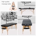 thumbnail image 2 of Portable Massage Table Foldable Massage Table Portable Lash Bed Adjustable Massage Table Carrying Case Physical Therapy Table Waxing Reiki Spa Lash Tattoo Table Facial Beauty Spa Massage Bed,Black, 2 of 7
