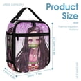 thumbnail image 2 of Kamado Nezuko Cute Lunch Bag Insulated Portable Lunch Box Cooler Bag Reusable Totes Handbag, 2 of 8