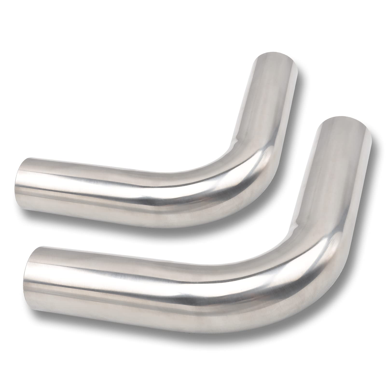 FGJQEFG 8PCS 3.5 Inch Custom Mandrel Exhaust Pipe Straight&Bend Kit Stainless Steel