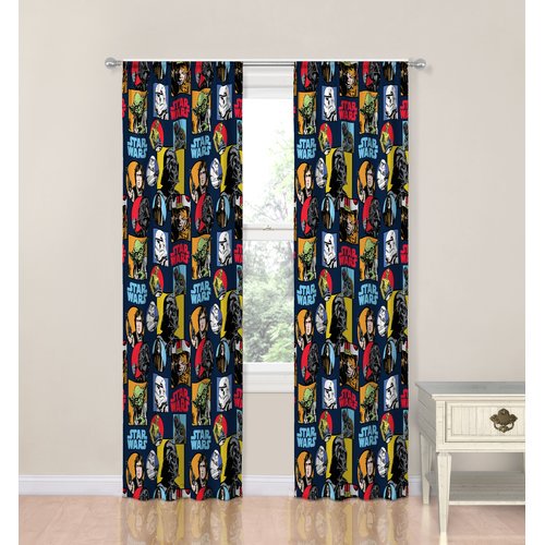 Star Wars Galactic Grid 84 Drapes Walmart Com