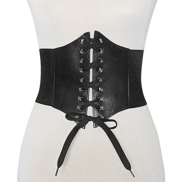 Ceinture Corset pour Femmes Grand Vintage Ceintures de Taille à Lacets Nouée Guépard Ceinture Élastique à Cordon