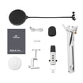 thumbnail image 3 of Microfono Yeyian YSA-UCHQ-02 Condensador cardioide kit profesional USB Filtro anti pop controles de ajuste con soporte y brazo articulado Monitoreo en tiempo real IOS Windows para gaming y streaming, 3 of 8