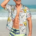 thumbnail image 7 of Fotbe Construction tools Pattern Hawaiian Shirt for Men Unisex Summer Beach Casual Short Sleeve Cotton Linen Button Down Shirts,XX-Large, 7 of 7