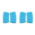 thumbnail image 3 of Cateissary 2 piezas de soporte para mango de olla, funda resistente al calor para el hogar, Clip de silicona para el hogar con doble agujero azul Azul claro Doble agujero 2Conjunto, 3 of 6