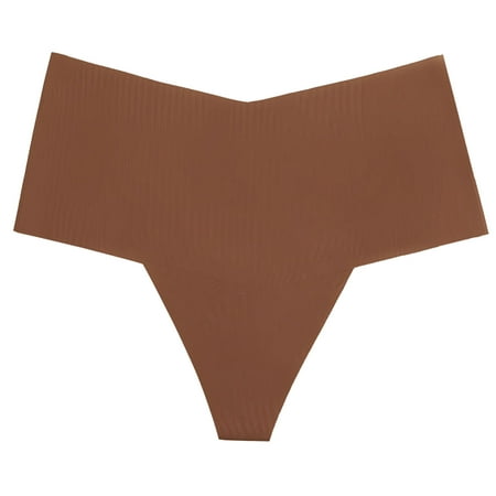 

PEASKJP Bikini Underpants for Women Comfort Women s Underwear No Panty Line Promise Tactel Hip Brief Brown M