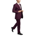 thumbnail image 3 of Julinie Mens Suit 2-Piece Solid Suit Set with Jacket and Dress Pants, Modern Fit, 3 of 3