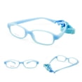 thumbnail image 5 of Gafas para niños y niñas, montura de gafas ópticas con correa, tamaño 49-16,6-8 años sin tornillo, gafas flexibles de una pieza para niños con cordón, 5 of 5
