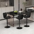 thumbnail image 1 of Juego de 3 Taburetes de Bar Youhauchair de Terciopelo Ajustables y Giratorios, 1 of 8