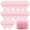 Pink, variant on 12 Pcs Cotton Powder Puff Face,Triangle super soft for Both dry and wet Makeup Setting/Concealer/Loose and Body Powder/Foundation/Blush Makeup Sponge Set (White)