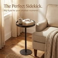 thumbnail image 2 of Round Drink Table,Small Pedestal Table,Small Round Side Table for Narrow Spaces,Martini Table for Living Room, Bedroom, Bathroom,Balcony, 2 of 9