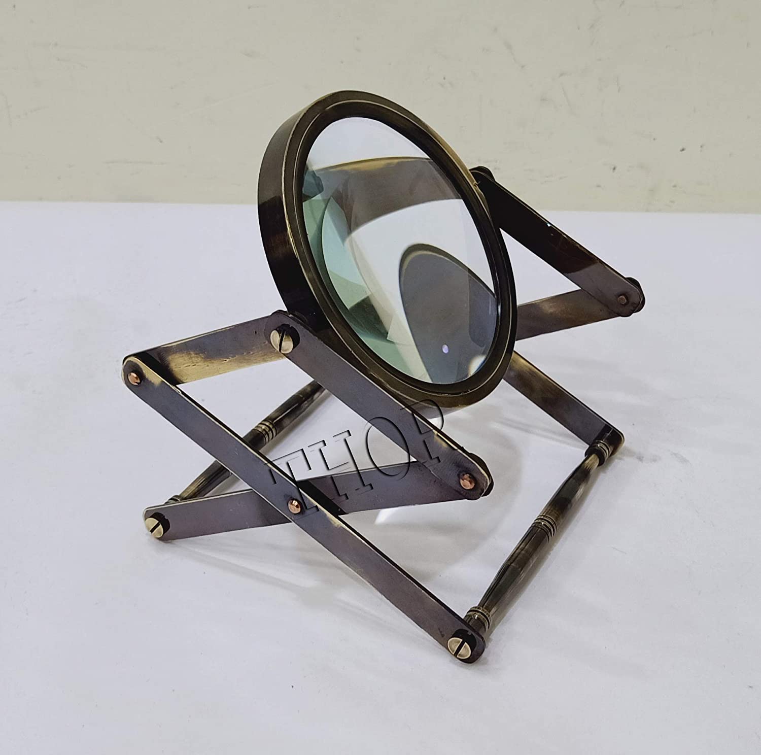 Nautical Brass Magnifier Two Ton Finish Magnifying Glass Best Gift 3 Inch