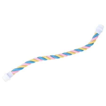 Bird Rope Perch Swing Perches Stand Climbing Rope for Parrot Parakeet Canary 16.3inch Length