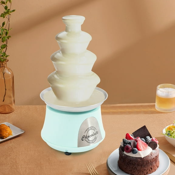 180W Chocolate Fountain 4-Tier Anti-Splash Design Home Use