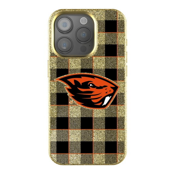 Keyscaper Oregon State Beavers Plaid Bling iPhone Case