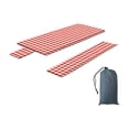 thumbnail image 2 of Picnic Table Cover with Bench Covers, 3pcs Set Outdoor Waterproof Picnic Tablecloth with Elastic Edges, 72x30 Inches, Red, 2 of 9