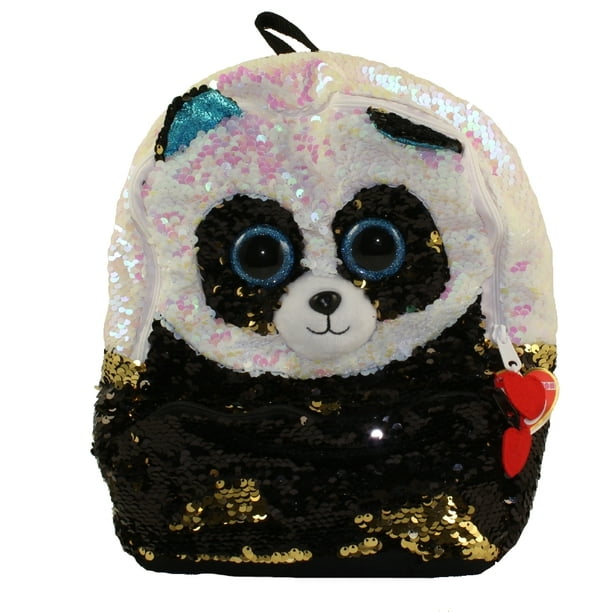 TY Fashion Flippy Sequin Backpack - BAMBOO the Panda Bear (13 inch) - Walmart.com - Walmart.com