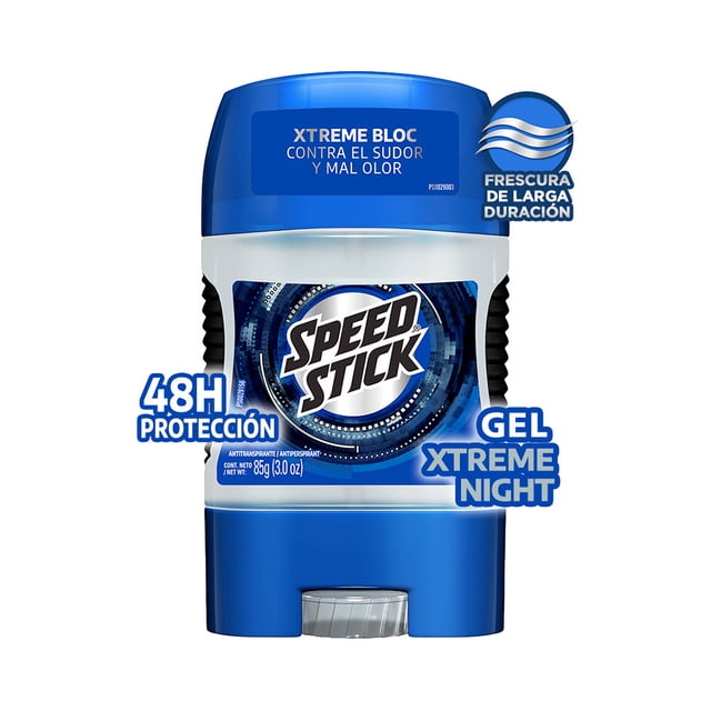 Desodorante Hombre Men Speed Stick Xtreme Night Antitranspirante en Gel 85 g