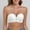 A2 White, variant on iHPH7 Front Closure Strapless Bra Push Up Deep Plunge Lace Bra Anti-slip Invisible Wedding Dress Party Bridal Bralette Black L
