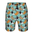 thumbnail image 3 of Fotbe Cute French Bulldog Trajes de Baño Estampados para Hombre, Shorts de Verano de Secado Rápido, Ropa de Playa, Bañadores-Large, 3 of 6