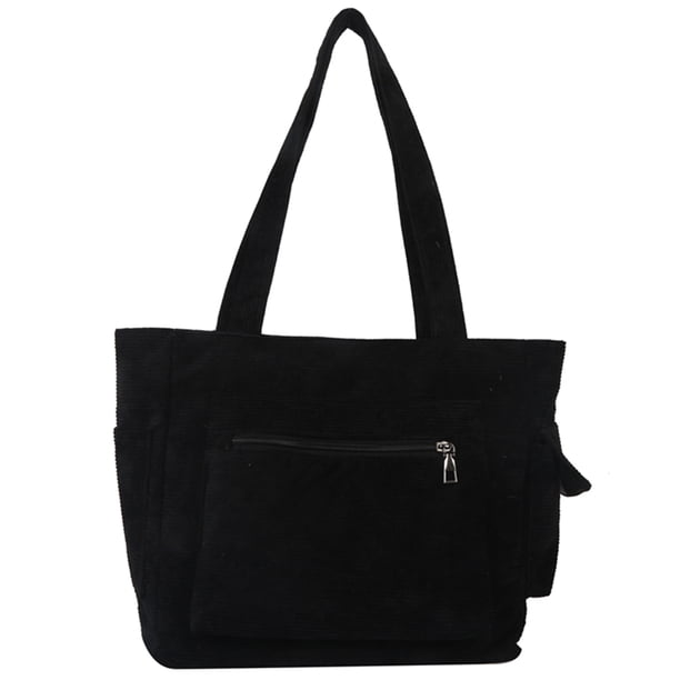 Bolso de mano de pana para mujer bolso hobo de pana de gran capacidad bolso universitario ligero