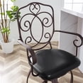 thumbnail image 3 of Home Square 2-Piece 24" Metal Swivel Counter Stool Set in Dark Brown, 3 of 10