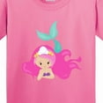 thumbnail image 4 of Inktastic Cute Mermaid, Pink Hair, Little Mermaid, Starfish Youth T-Shirt, 4 of 5