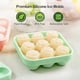 thumbnail image 2 of Rose Shaped Silicone Ice Cube Tray for Freezer, New Drink Tray for Chilled Cocktails, Juice, Green and Pink 12.4*12.4*3.7 cm, 2 of 5