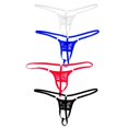 thumbnail image 2 of maskred Men's Open Front Breathable Underwear Brief Thong Pouch White 1Set, 2 of 6
